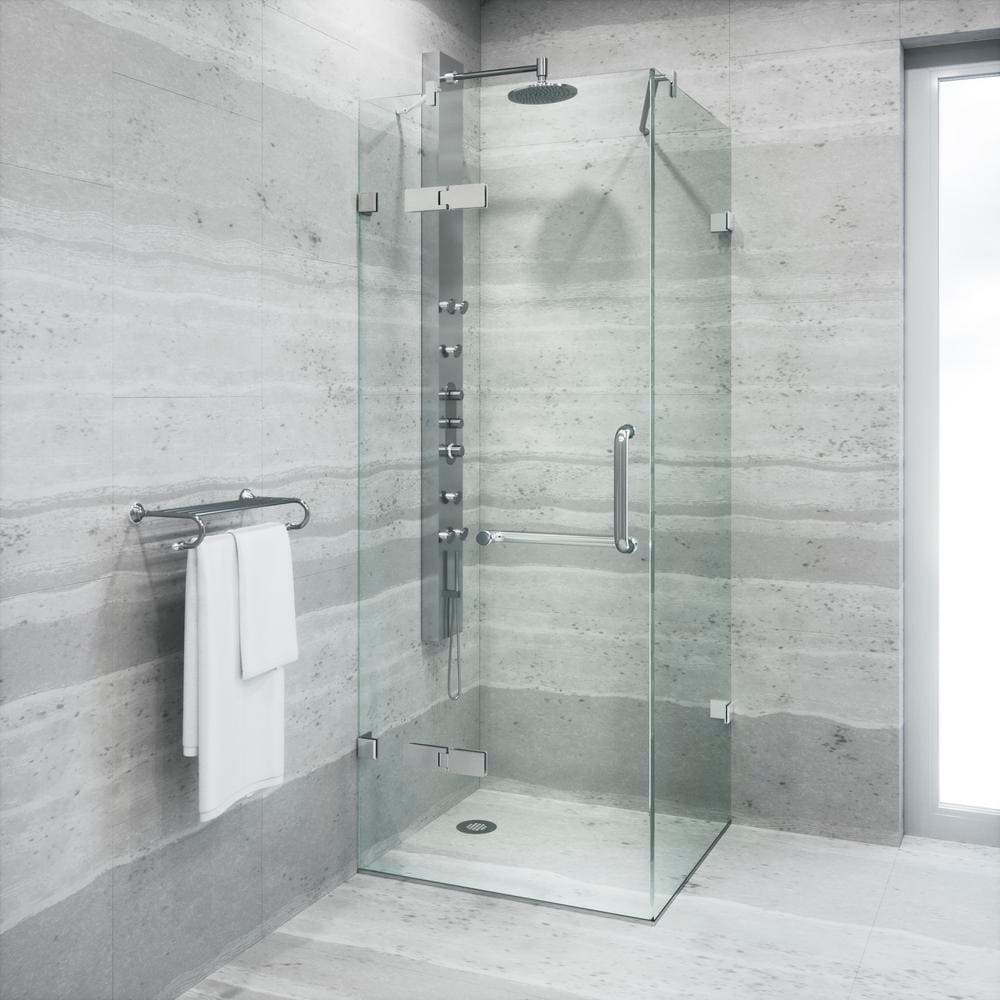 Frameless shower railing servise